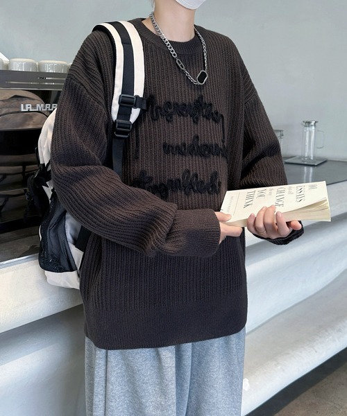   セーター M (コットンロゴノベルティセーター) Mark Gonzales（マークゴンザレス） ニット セーター マークゴンザレス