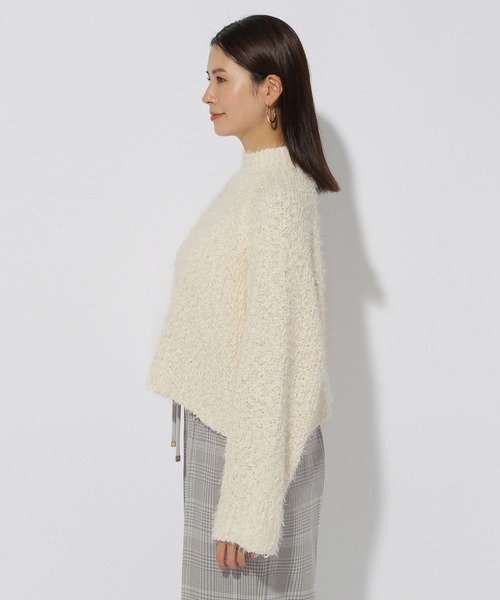 ニット セーター フェザーハイネックショートプルオーバー/127390 レディース Elura ニット セーター フェザーハイネックショートプルオーバー