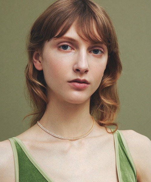 ネックレス 「les bon bon」princess double necklace gold BOB601 レディースの画像