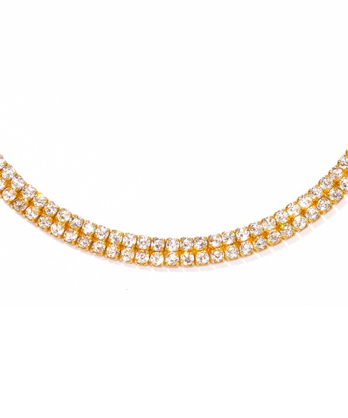 ネックレス 「les bon bon」princess double necklace gold BOB601 レディースの画像