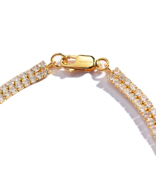 ネックレス 「les bon bon」princess double necklace gold BOB601 レディースの画像