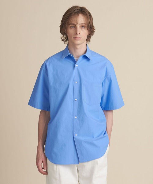 UNITED ARROWS メンズ半袖シャツ L 美品 UNITED ARROWS LTD. OUTLET｜ストライプ リラックス レギュラー