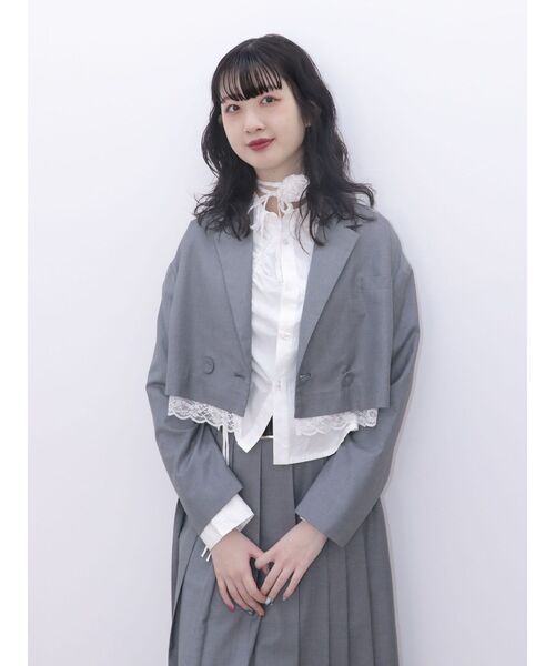jouetie（ジュエティ） ジャケット テーラードジャケット ヘムレース