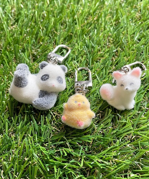 フェルト製動物型キーホルダー SPINNS キーホルダー アニマルミニキーホルダー かわいい