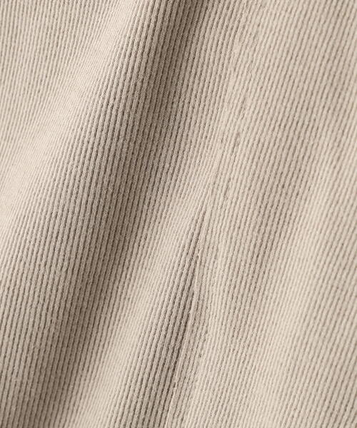 WHITELAND tシャツ WHITELAND/ホワイトランド/RIB STAND ZIP LS