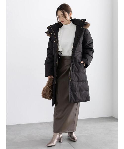 Te chichi（テチチ） スカート エコレザーロングナロースカート