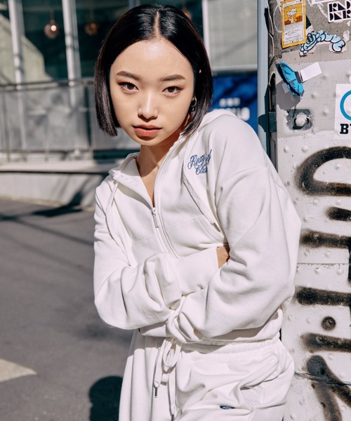 パーカー SUN CHASERS ZIP/ロキシーショート丈ダブルジップアップパーカー レディース ROXY パーカー SUN CHASERS ZIP/ロキシーショート丈ダブルジップ