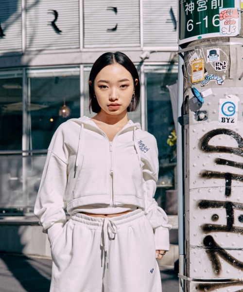 ROXY パーカー SUN CHASERS ZIP/ロキシーショート丈ダブルジップ