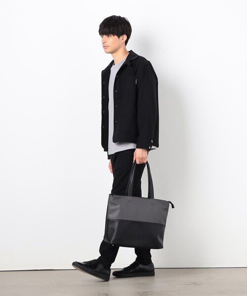 COMME CA ISM トートバッグ バイカラー メンズ : ZOZOTOWN Yahoo
