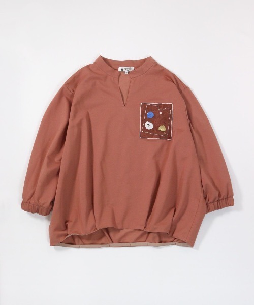 STUDIO PICONE（スタジオピッコーネ） tシャツ 七分袖冷感スキッパー