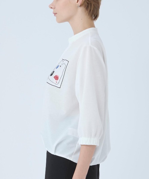 STUDIO PICONE（スタジオピッコーネ） tシャツ 七分袖冷感スキッパー