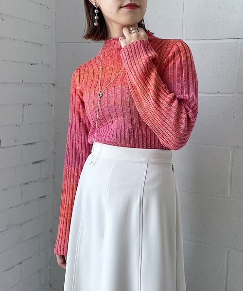 「PAGEBOY」 長袖ニット FREE ピンク系その他 レディース_画像2