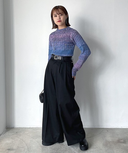 「PAGEBOY」 長袖ニット FREE ピンク系その他 レディース_画像5