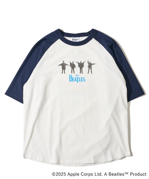 tシャツ 「THE BEATLES/ザ ビートルズ」ラグランスリーブTシャツ/バックプリント レディース メンズ