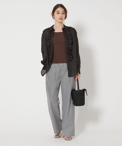 【極美品】UNITED ARROWS ラミーラッフルフリルブラウス UNITED ARROWS｜ラミー ラッフルフリル ブラウス | Rakuten