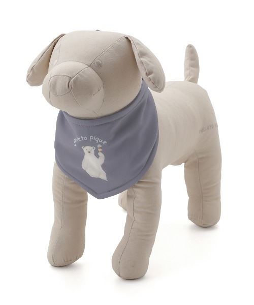 gelato pique 犬 服 「CAT＆DOG」シロクマ柄保冷剤入れバンダナ