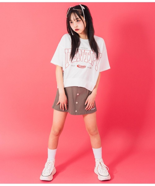 あひるトップス スカパン 110 ANAP GiRL スカート ストレッチツイル ベルト付 スカパン キッズ