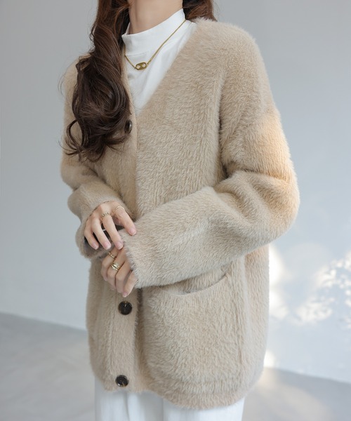 完売shishikui Oji ニットカーディガン　ベージュ限定お値下げ！ Oji / BEIGE – SHISHIKUI