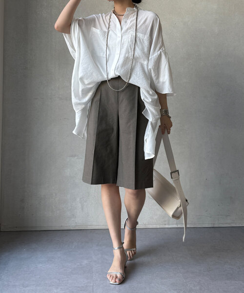 ブリーフィング 麻混ハーフパンツ ホワイト サイズＬ BRIEFING パンツ BRIEFING/ブリーフィング MS BASIC SHORT PANTS