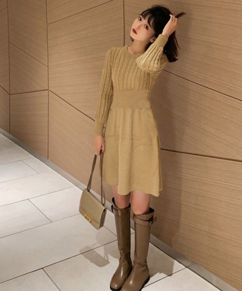 「Miniministore」 ニットワンピース フリー ブラック レディース_画像9