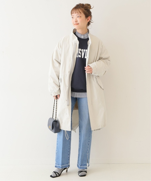 「SLOBE IENA」 モッズコート 38 ベージュ レディース_画像8