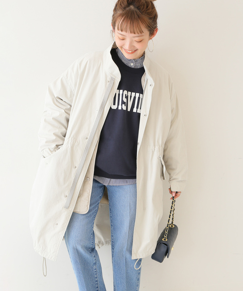 「SLOBE IENA」 モッズコート 38 ベージュ レディース_画像9