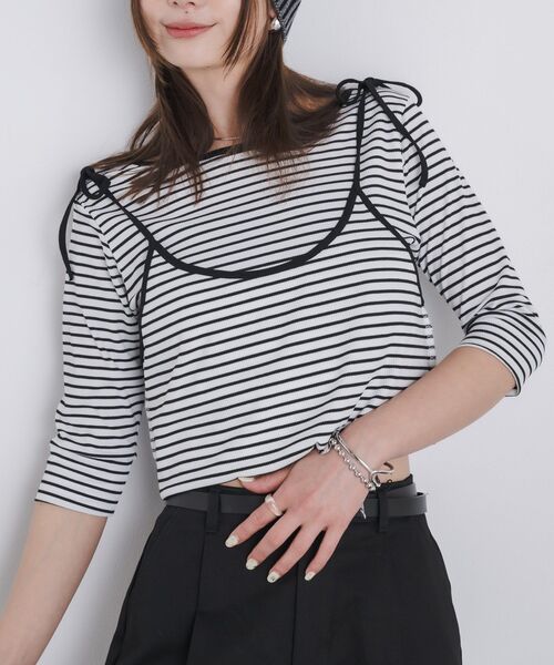 トップス YK kivi（キヴィ） tシャツ 2way border tops レディース : ZOZOTOWN