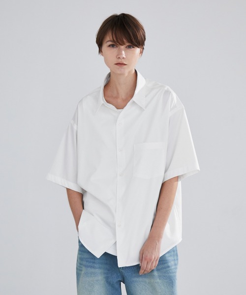 LUENNA シャツ 「LUENNA」Short Sleeve Regular Collar Shirt