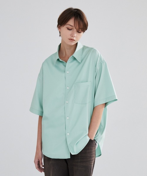 LUENNA シャツ 「LUENNA」Short Sleeve Regular Collar Shirt