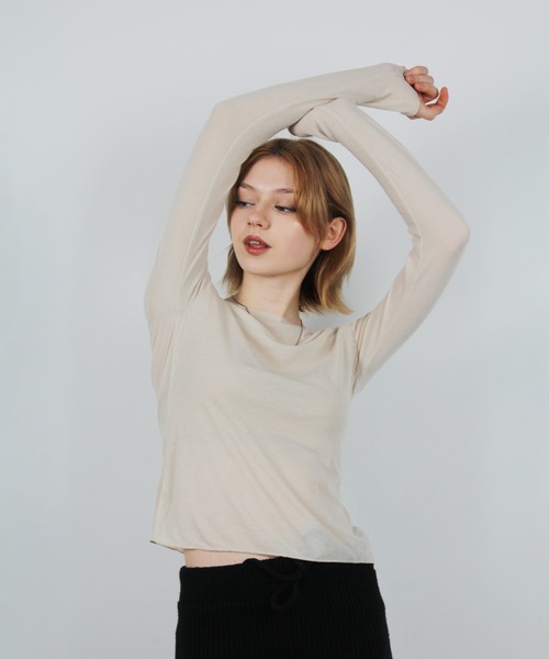 IMARI tシャツ 「 IMARI / イマリ 」 シンプル シアー ロング スリーブ