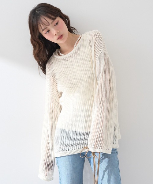 earth music&ecology tシャツ SET2点メッシュプルオーバー＋