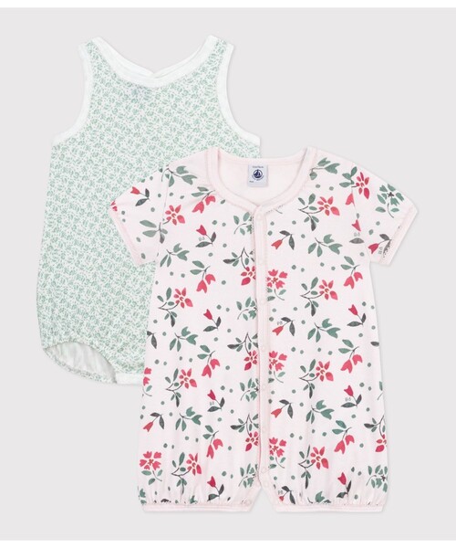 PETIT BATEAU（プチバトー） ベビー服 ロンパース ショートロンパース