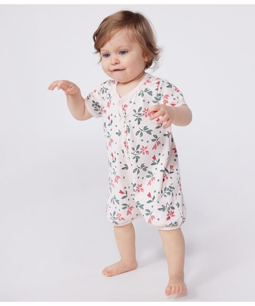 PETIT BATEAU（プチバトー） ベビー服 ロンパース ショートロンパース