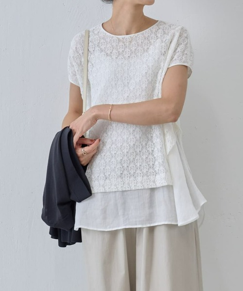 【中古】BEARDSLEY ビアズリー トップス  ノースリーブ ニット素材 レディース フリーサイズ BEARDSLEY ビアズリー刺繍ノースリーブトップス ホワイト FREE