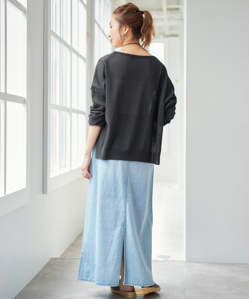 Spick＆Span ニット セーター 手洗い可 / ペーパーヤーンボート