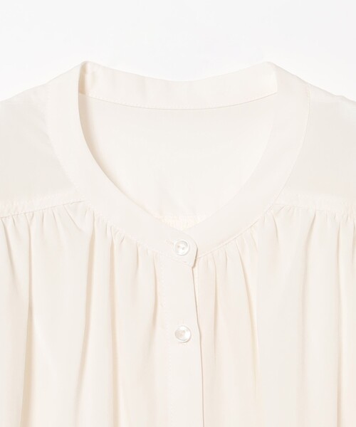 ブラウス シャツ フレンチ ギャザー ブラウス（S〜M） レディース B：MING by BEAMS ブラウス シャツ フレンチ ギャザー ブラウス