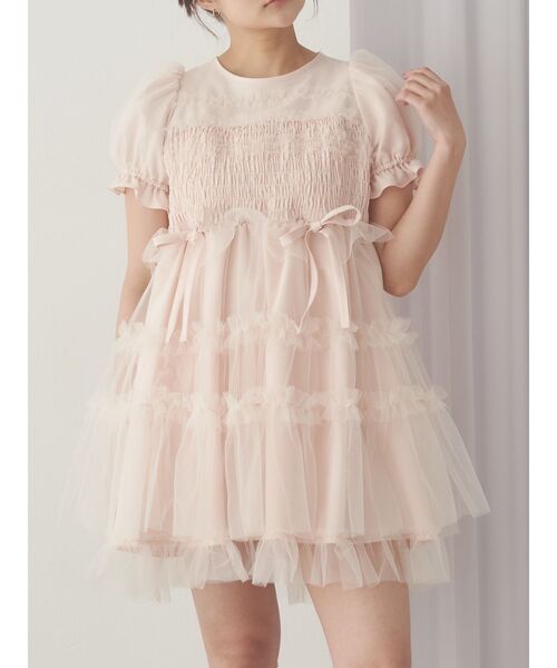 美品　merry jenny ノースリーブミニワンピース checkミニキャミワンピース[品番：MKSW0048631]｜merry jenny