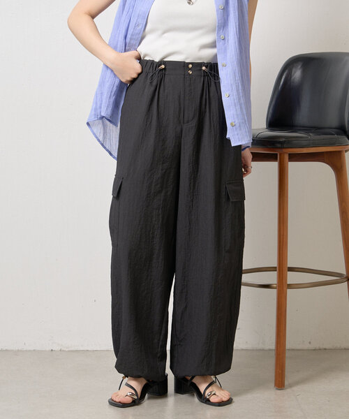 Jena espace merveilleux パンツ ナイロンパラシュートパンツ
