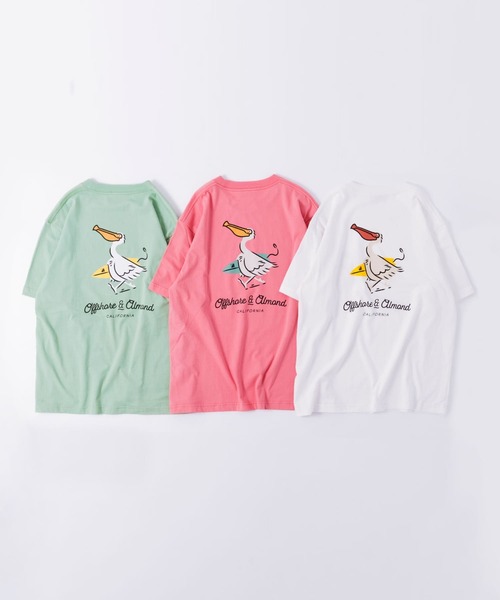 OFFSHORE tシャツ OSxALMOND PELICAN TEE メンズ レディース