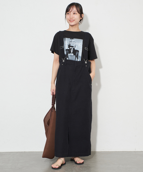 SLOBE IENA ハイウエストジャンパースカート　38 SLOBE IENA｜《WEB限定/追加予約》ハイウエストジャンパー