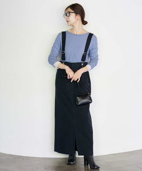 SLOBE IENA ハイウエストジャンパースカート　38 SLOBE IENA スカート 「WEB限定/追加」ハイウエストジャンパー