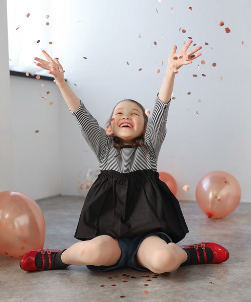「BONJOUR SAGAN enfant」 「KIDS」長袖カットソー 120 ブラック キッズ | BONJOUR SAGAN enfant