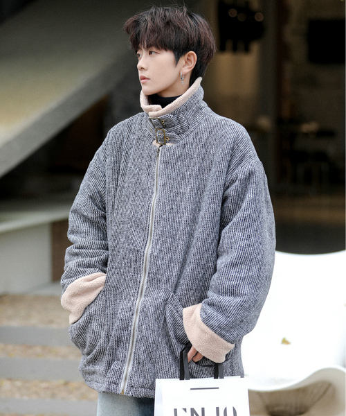 「neos」 ジップアップブルゾン X-LARGE ベージュ メンズ_画像7