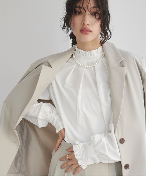 「MAISON SPECIAL」 長袖ブラウス FREE オフホワイト レディース MAISON SPECIAL 「MAISON SPECIAL」 長袖シャツ FREE オフ