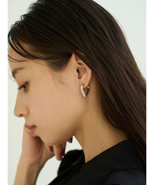 SNIDEL ピアス ハートフープピアス レディース : ZOZOTOWN Yahoo