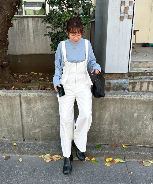 「feepur」 長袖カットソー MEDIUM ブルー レディース