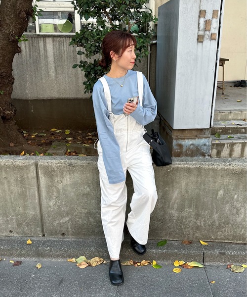 「feepur」 長袖カットソー MEDIUM ブルー レディース