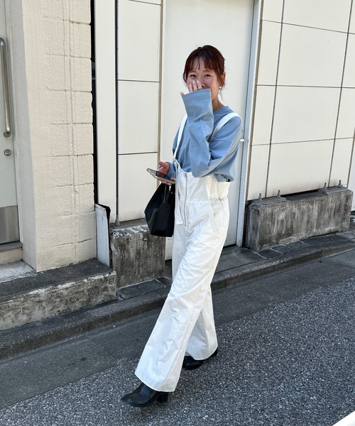 「feepur」 長袖カットソー MEDIUM ブルー レディース