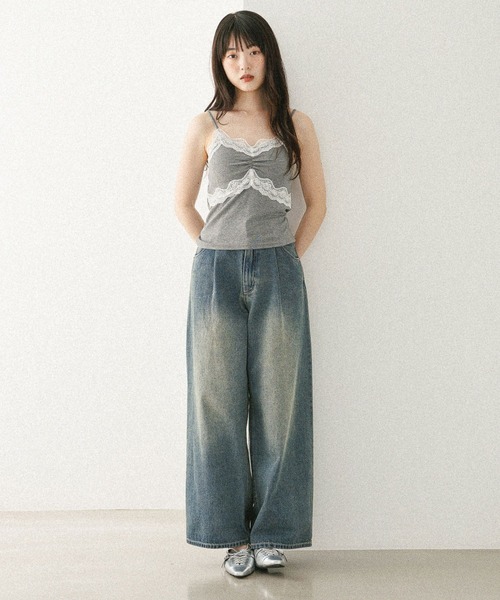 【美品】HeartホールRIBキャミドレス ヘザーグレー S 美品】HeartホールRIBキャミドレス ヘザーグレー S 美品】Heartホール