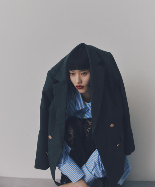 NATURAL BEAUTY BASIC ネイビー テーラードジャケット N.（N. Natural Beauty Basic）｜エヌ（エヌ ナチュラル